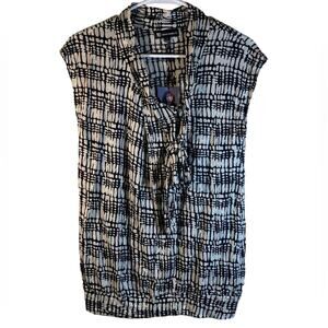 Valerie Bertinelli Blouse Black Size Medium NWT